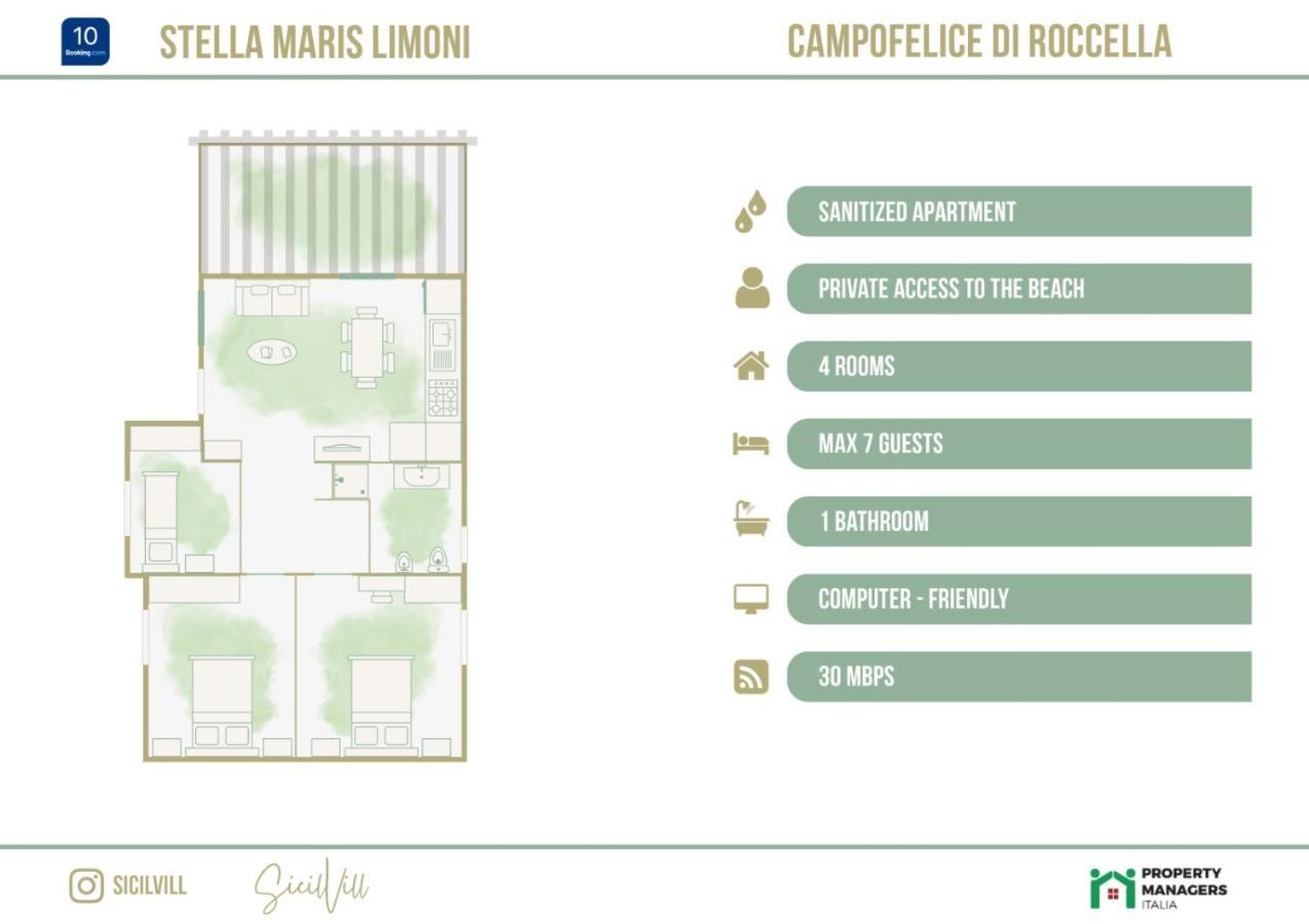 Villa Stella Maris Limoni By Sicilvill Campofelice Di Roccella Exterior foto